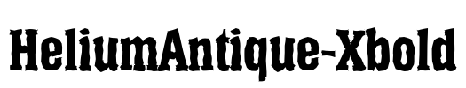 HeliumAntique-Xbold Font Image
