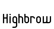 Highbrow Font Image