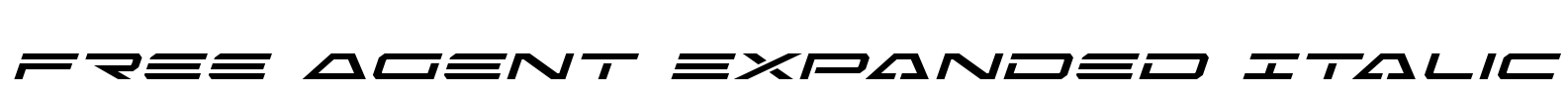 Free Agent Expanded Italic