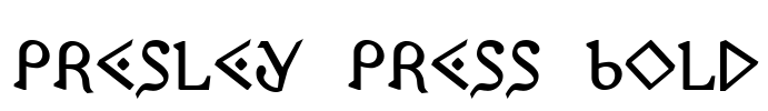 Presley Press Bold