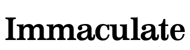 Immaculate Font Image