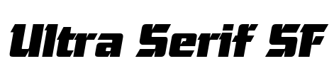 Ultra Serif SF