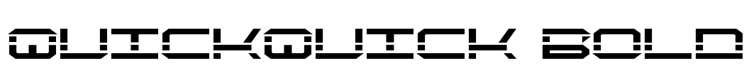 QuickQuick Bold Font Image