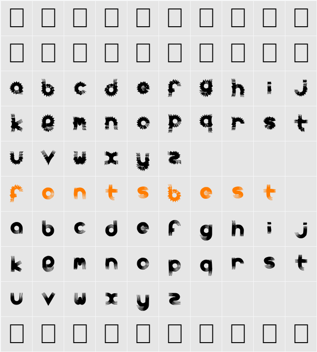 carbonchaos fonts Character Map