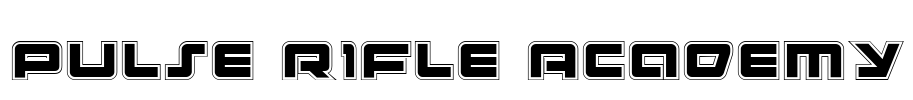 Pulse Rifle Academy Font Image