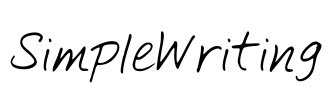 SimpleWriting Font Image