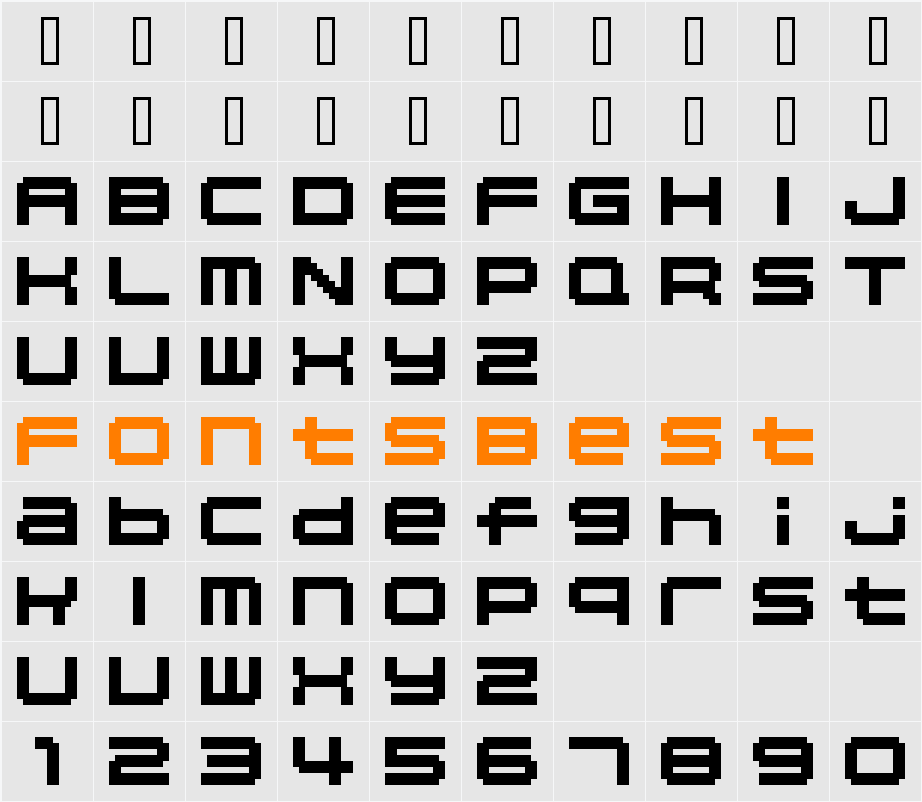04b Character Map