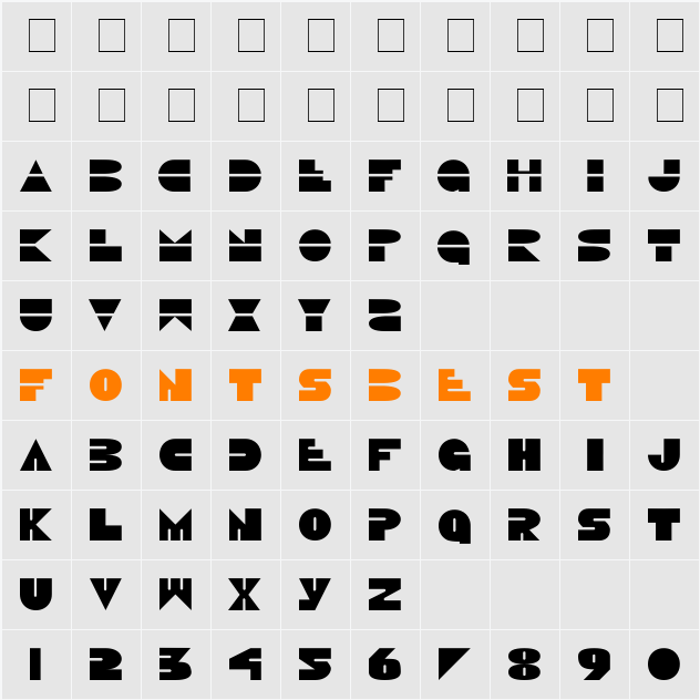 Disco Duck Character Map