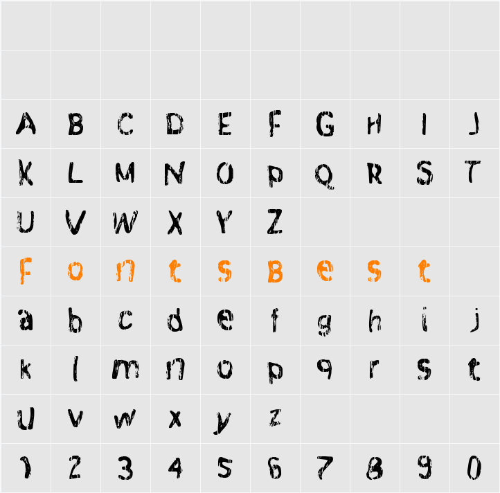 Warpspeed 9 Character Map