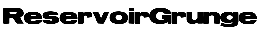 ReservoirGrunge Font Image