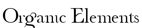 Organic Elements Font Image