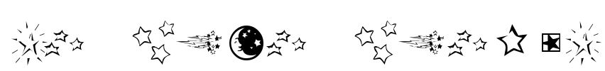 KR Star Struck Font Image