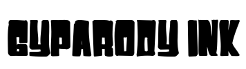 Gyparody Ink Font Image