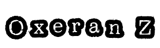 Oxeran Z Font Image