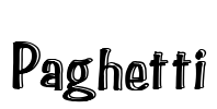 Paghetti Font Image