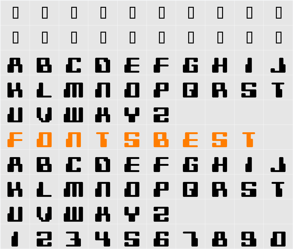 JI-Powwow Character Map