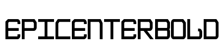 EpicenterBold Font Image