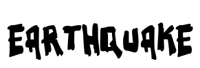 Earthquake Font Image