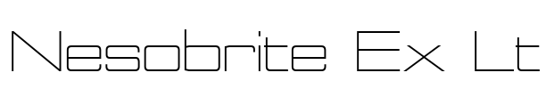Nesobrite Ex Lt Font Image