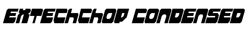 Extechchop Condensed Font Image