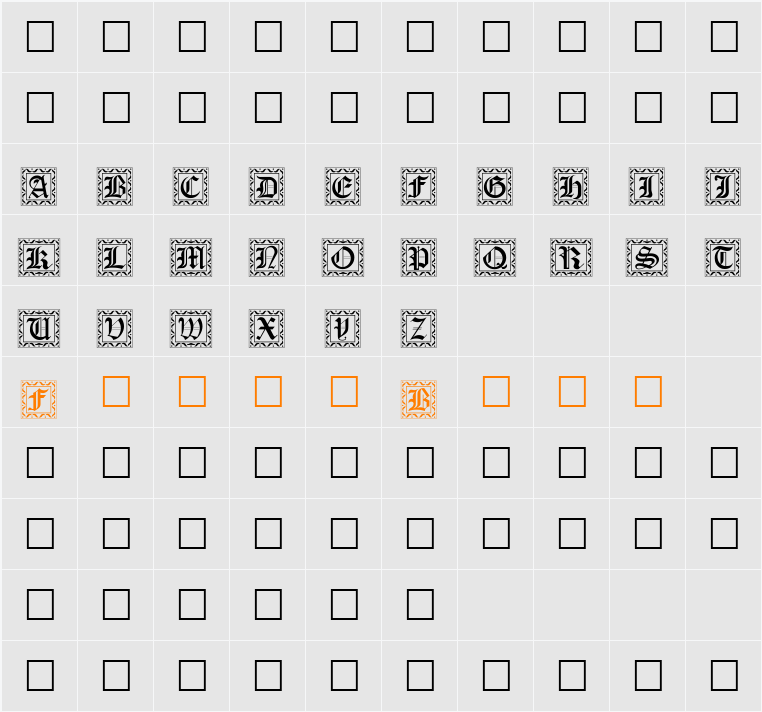 Drop Character Map