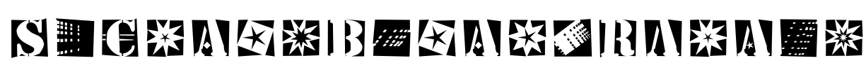 StencilBricksRandom Font Image