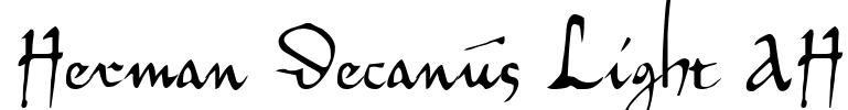 Herman Decanus Light AH Font Image
