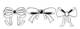 bow Font Image