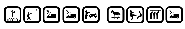 FUNNY ICON Font Image