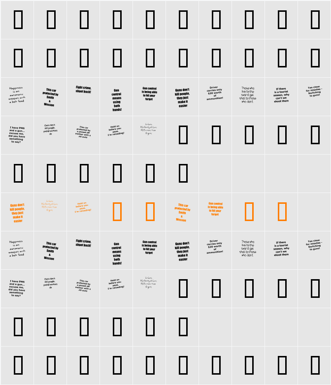 KR Gunz Character Map