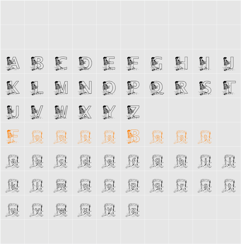 KGBEACH1 Character Map