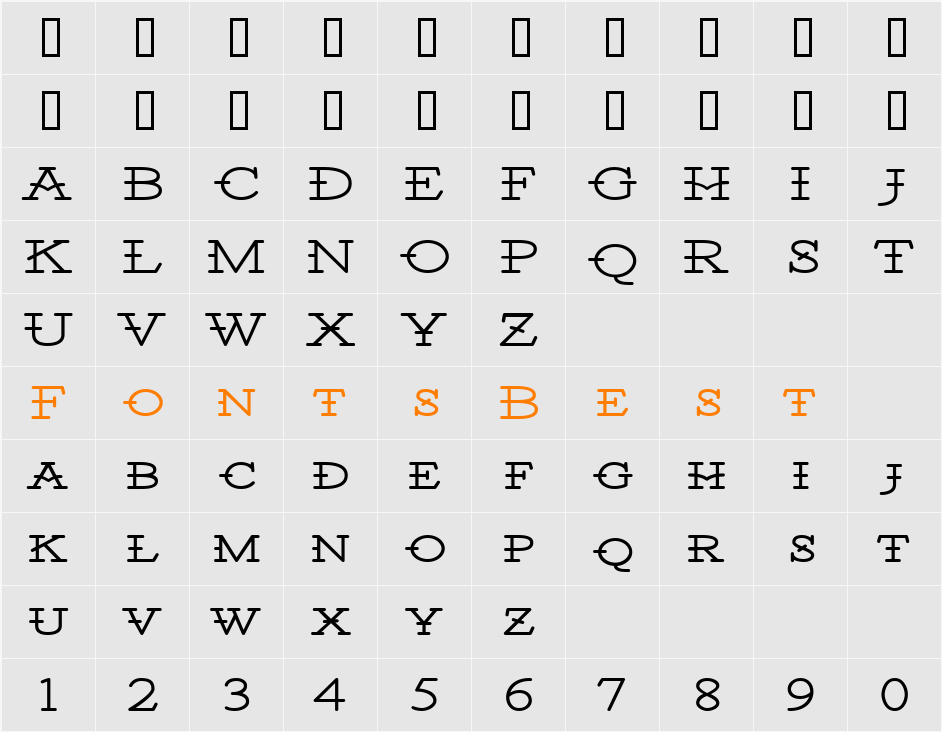 Santiago BTN Wide Character Map