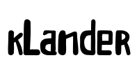 Klander Font Image
