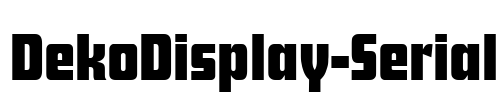 DekoDisplay-Serial Font Image