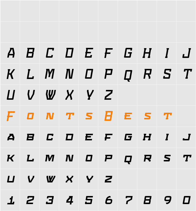 Konvexist Character Map