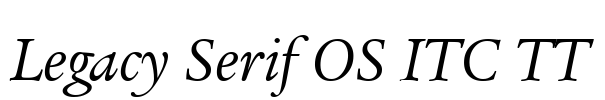 Legacy Serif OS ITC TT Font Image