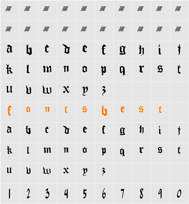 ThugLoveDT Character Map