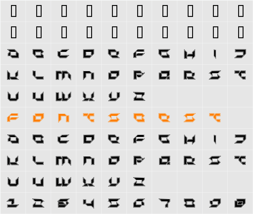 Pluranon Character Map