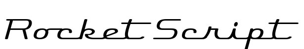 Rocket Script Font Image