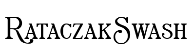 RataczakSwash Font Image
