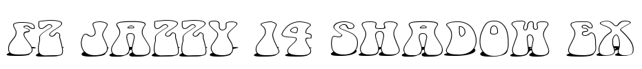 FZ JAZZY 14 SHADOW EX Font Image