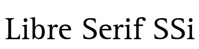 Libre Serif SSi Font Image