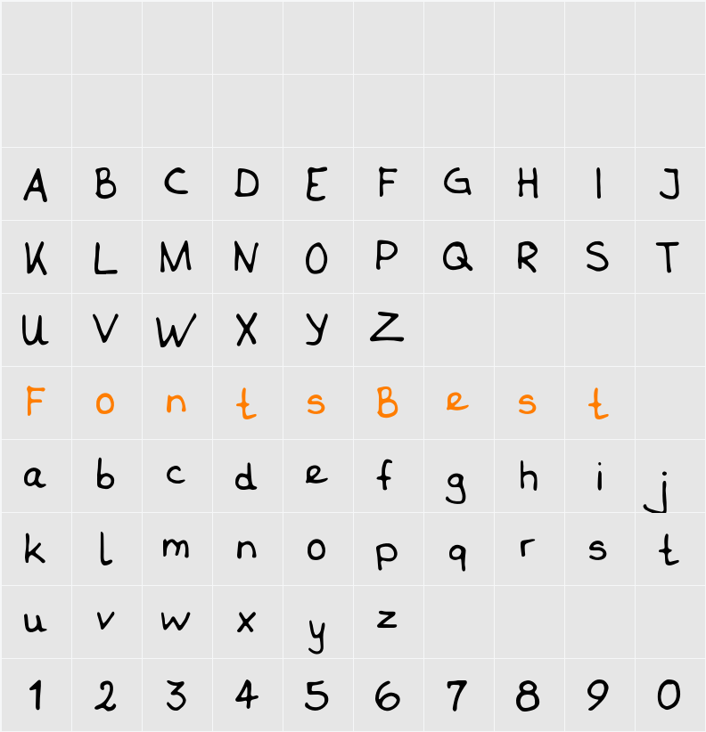 Thi Character Map