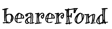 bearerFond Font Image