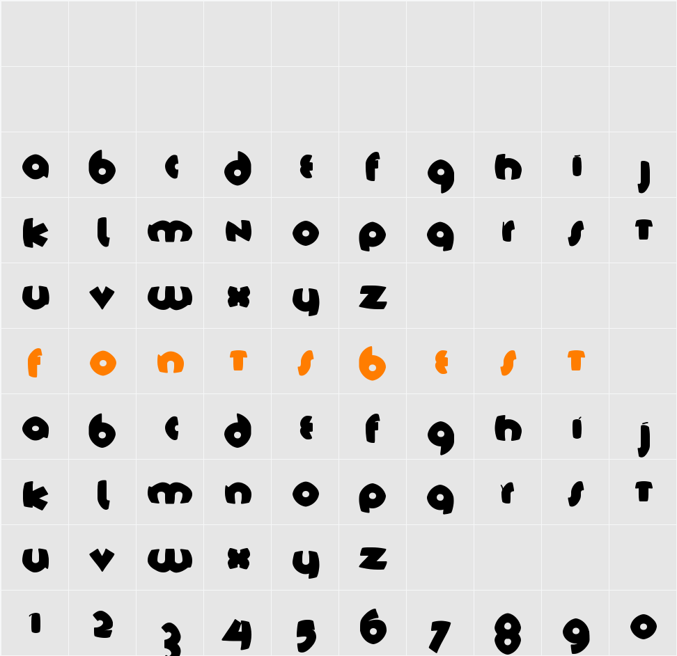 TschichFS-Black Character Map