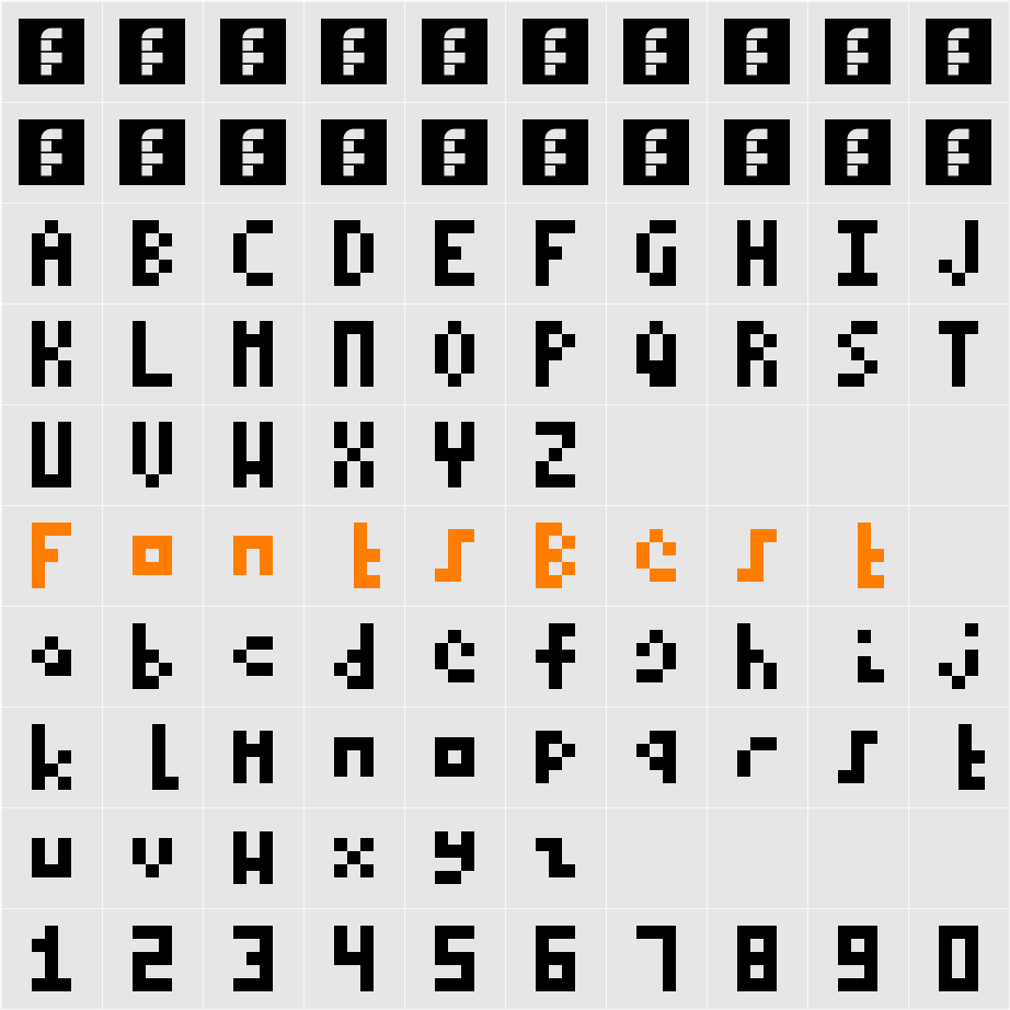 itty Character Map