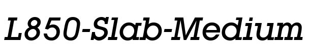 L850-Slab-Medium Font Image