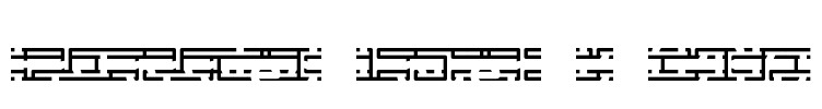 Entangled Layer B (BRK) Font Image