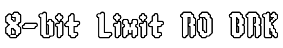 8-bit Limit RO BRK Font Image