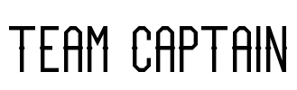 Team Captain Font Image